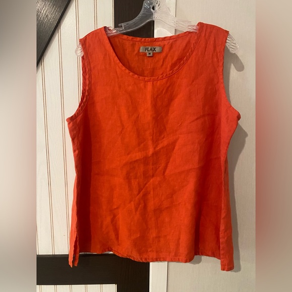 Flax Tops - Flax Vibrant Orange Tank Top